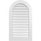 Ekena Millwork Round Top Surface Mount PVC Gable Vent: Non-Functional, w/ 3-1/2"W x 1"P Standard Frame, 24"W x 42"H GVPRT24X4201SN - alternate 1